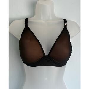 Victoria's Secret Wireless Bra Black Beige 36C NWT Casual Comfort